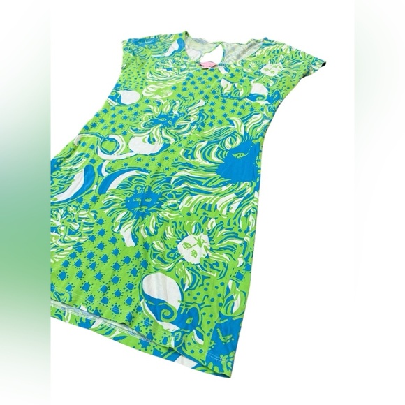 Lilly Pulitzer Daniella Dress Roar of the Jungle Limeade Green Size Small - Picture 5 of 10